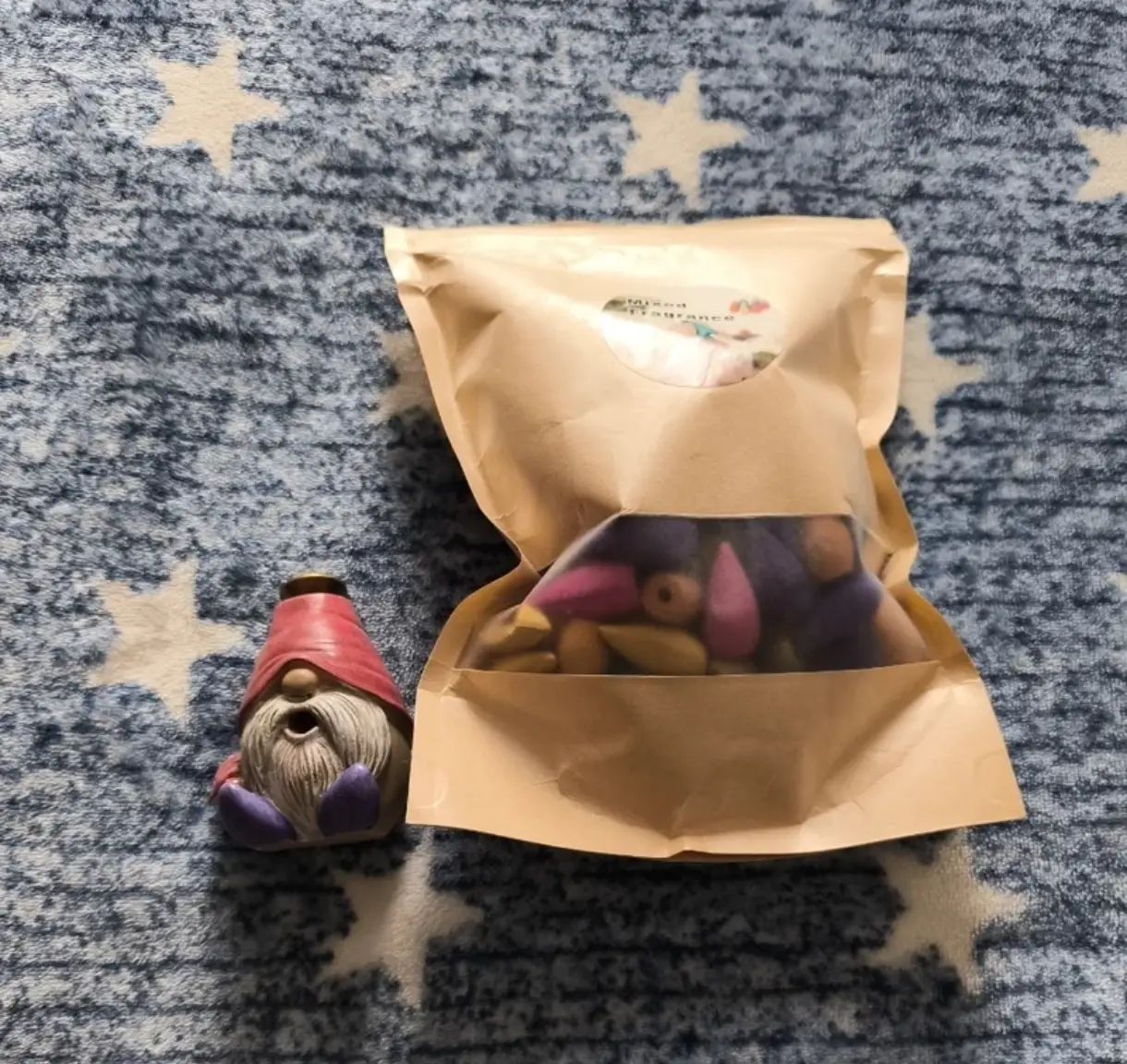 Quemador incienso flujo invertido+conos de REGALO
