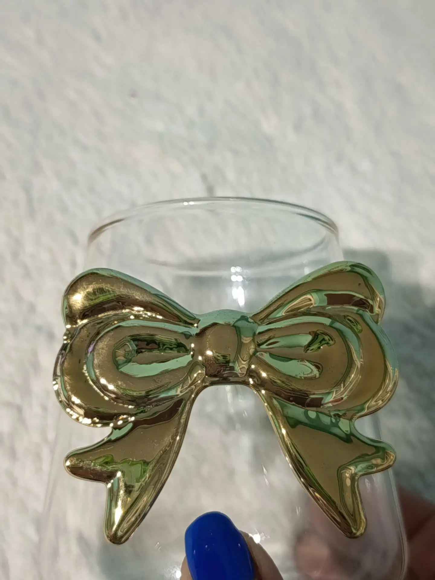 Vaso lazo dorado