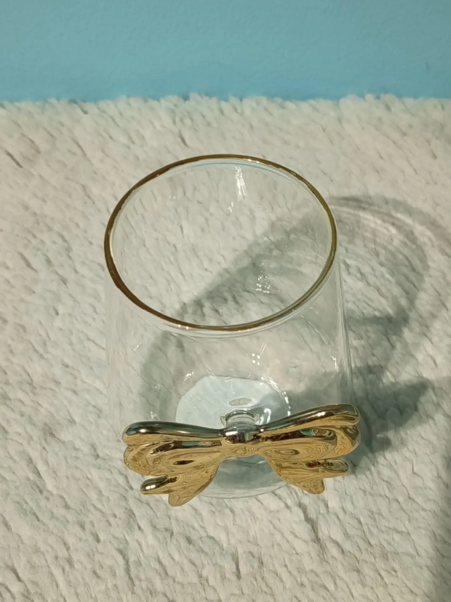 Vaso lazo dorado