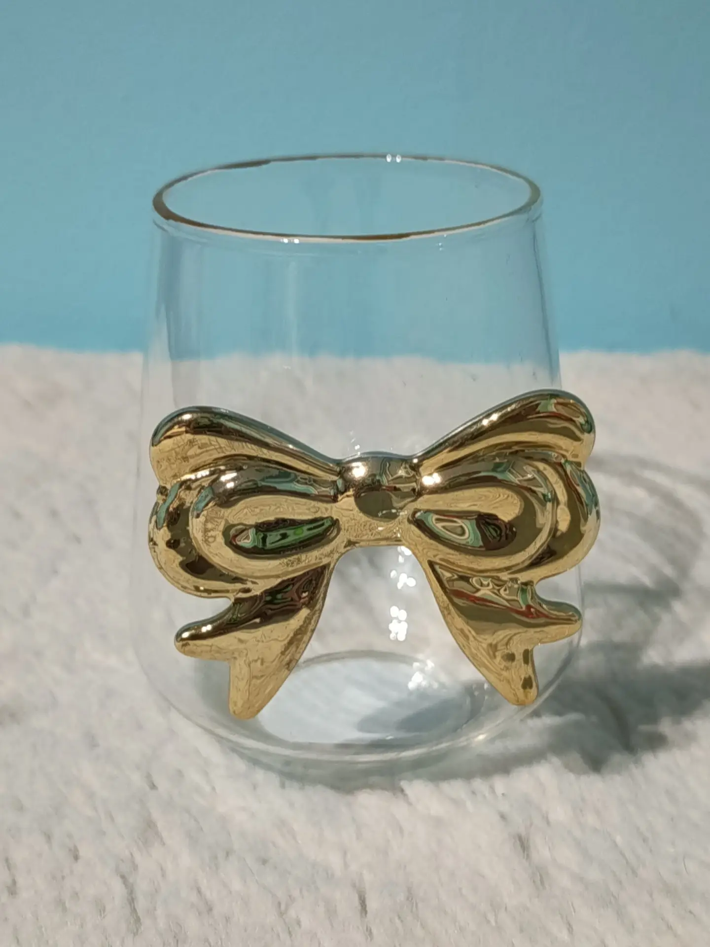 Vaso lazo dorado