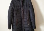 Abrigo acero lchado azul marino talla M