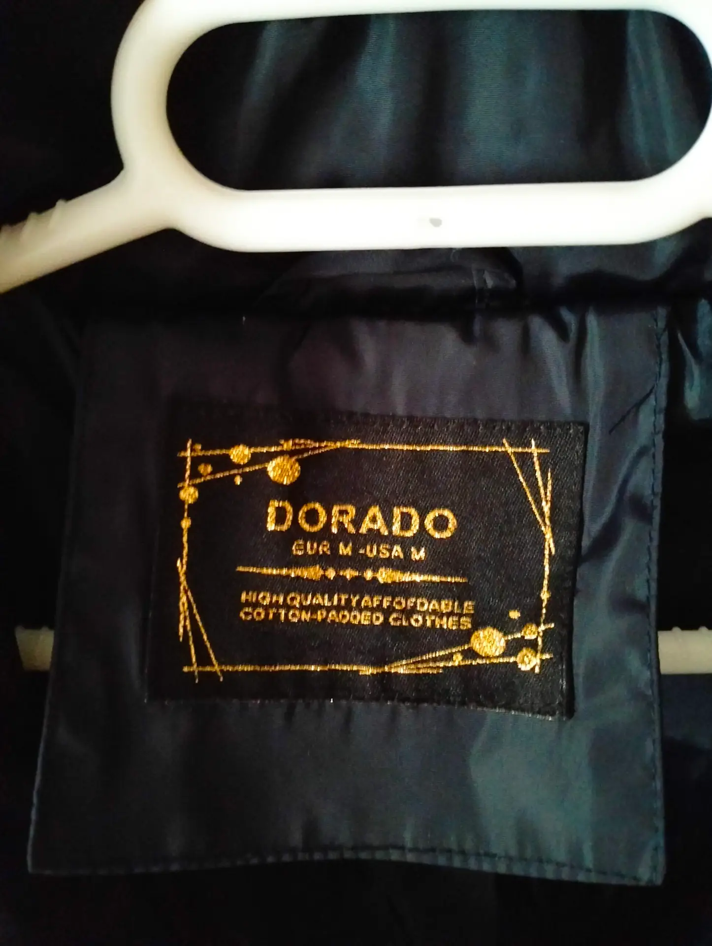 Abrigo acero lchado azul marino talla M