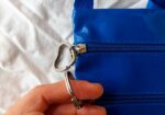 Bolso bandolera mini vintage azul cobalto efecto charol, estilo Y2K