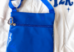 Bolso bandolera mini vintage azul cobalto efecto charol, estilo Y2K