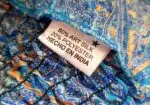 Vestido largo boho azul estampado paisley escote cruzado tirantes ajustables verano talla S/M