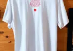 Camiseta gráfica japonesa Art & T-Shirt blanca y roja XL Y2K anime streetwear