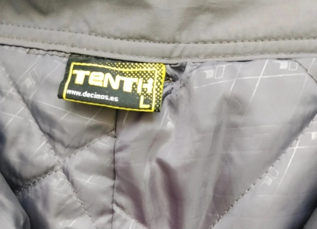 Pantalón Esquí Snowboard Tenth Technical Gris Acolchado Térmico con Tirantes Talla L