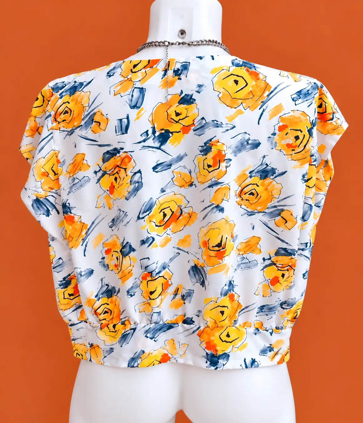 Blusa Vintage Hecha a mano de Raso