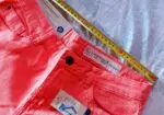Pantalones vaqueros pitillo tiro medio Esmara Talla L Salmón-Neón