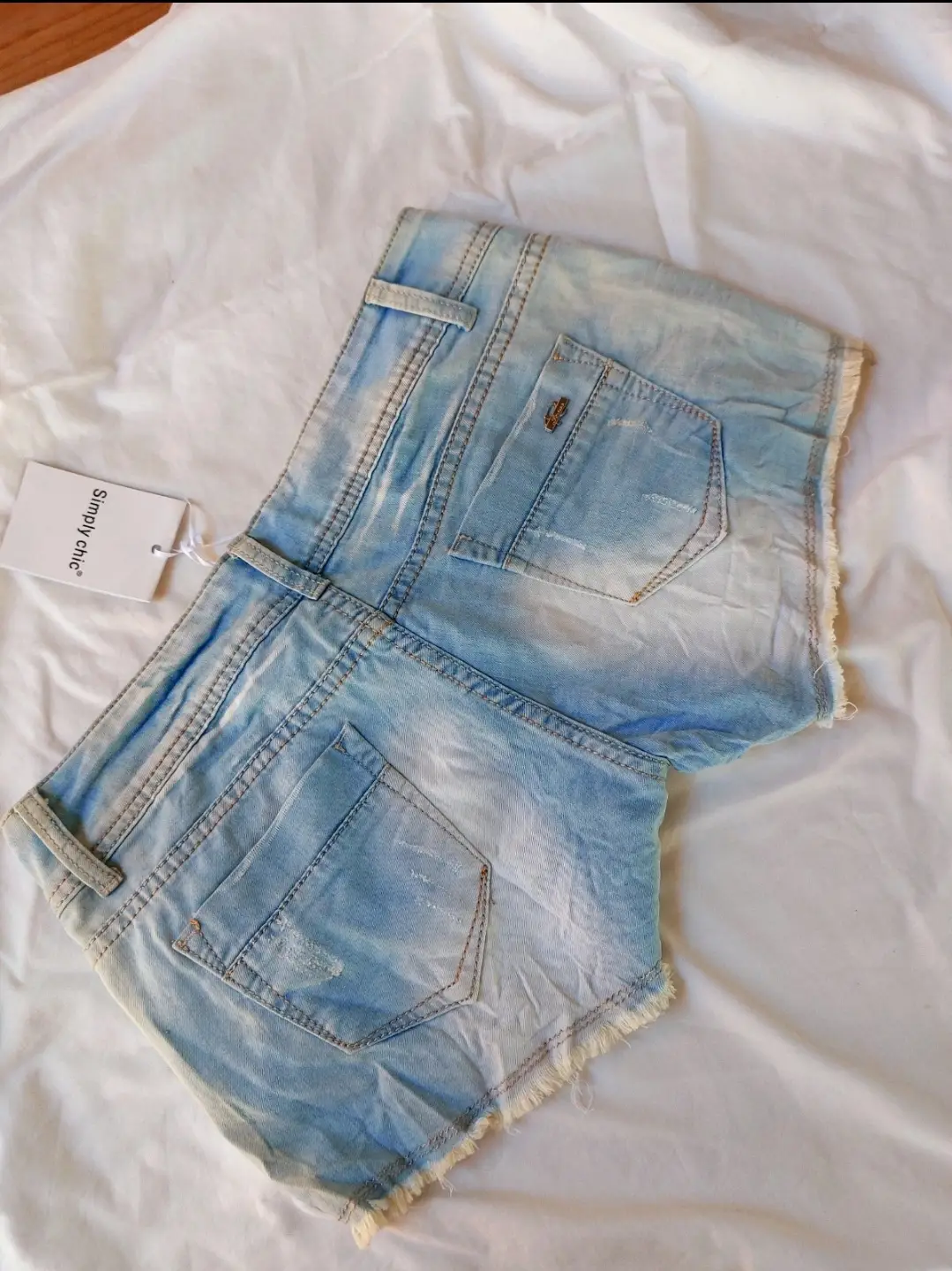 Shorts tiro bajo Años 2000 estilo Y2k Talla 40