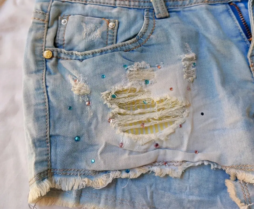 Shorts tiro bajo Años 2000 estilo Y2k Talla 40