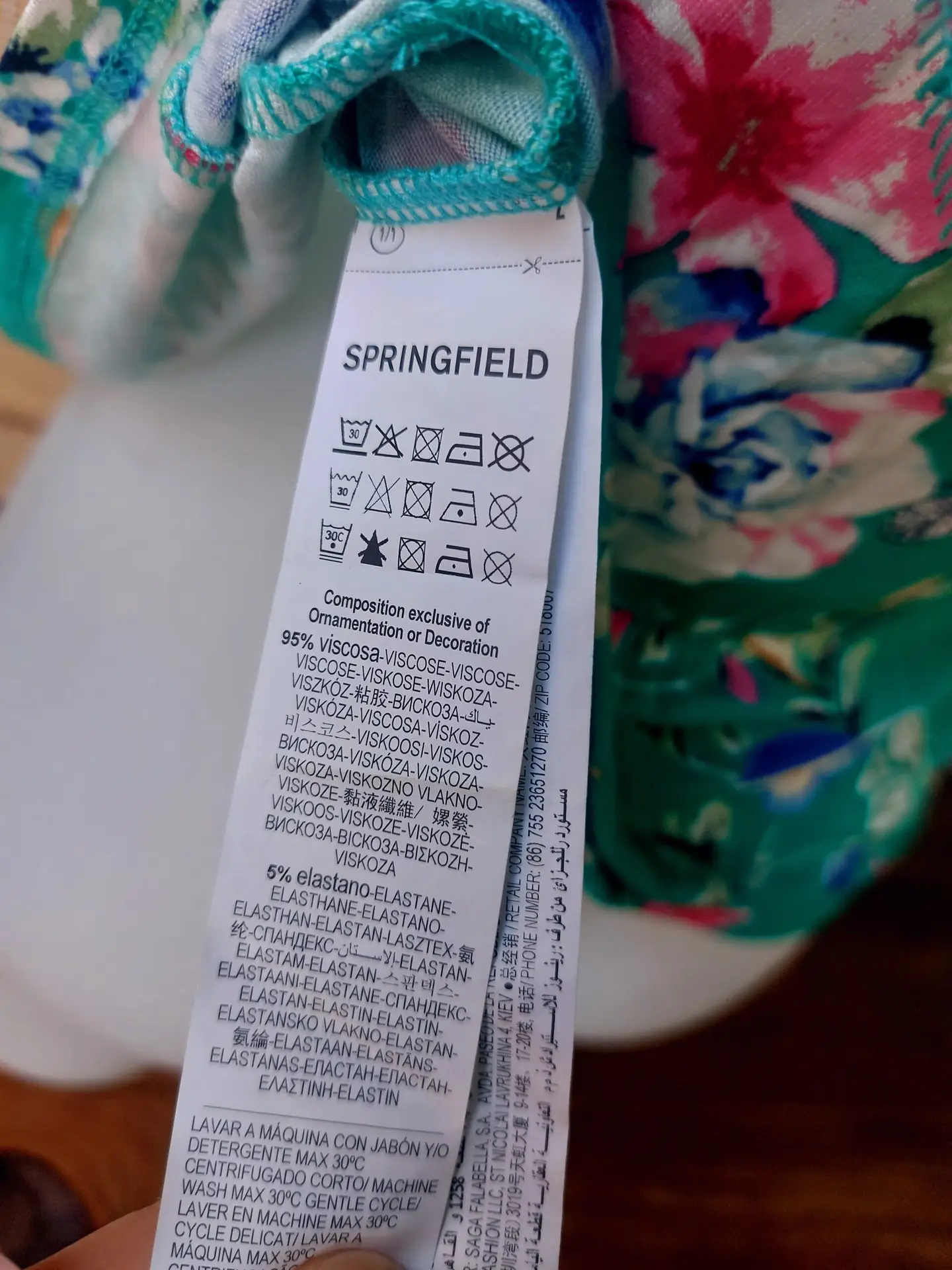 Top Springfield hombros descubiertos flores encaje verde XS nuevo