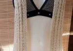 Chaleco Largo Estilo Crochet de Miss Loona Talla M/L