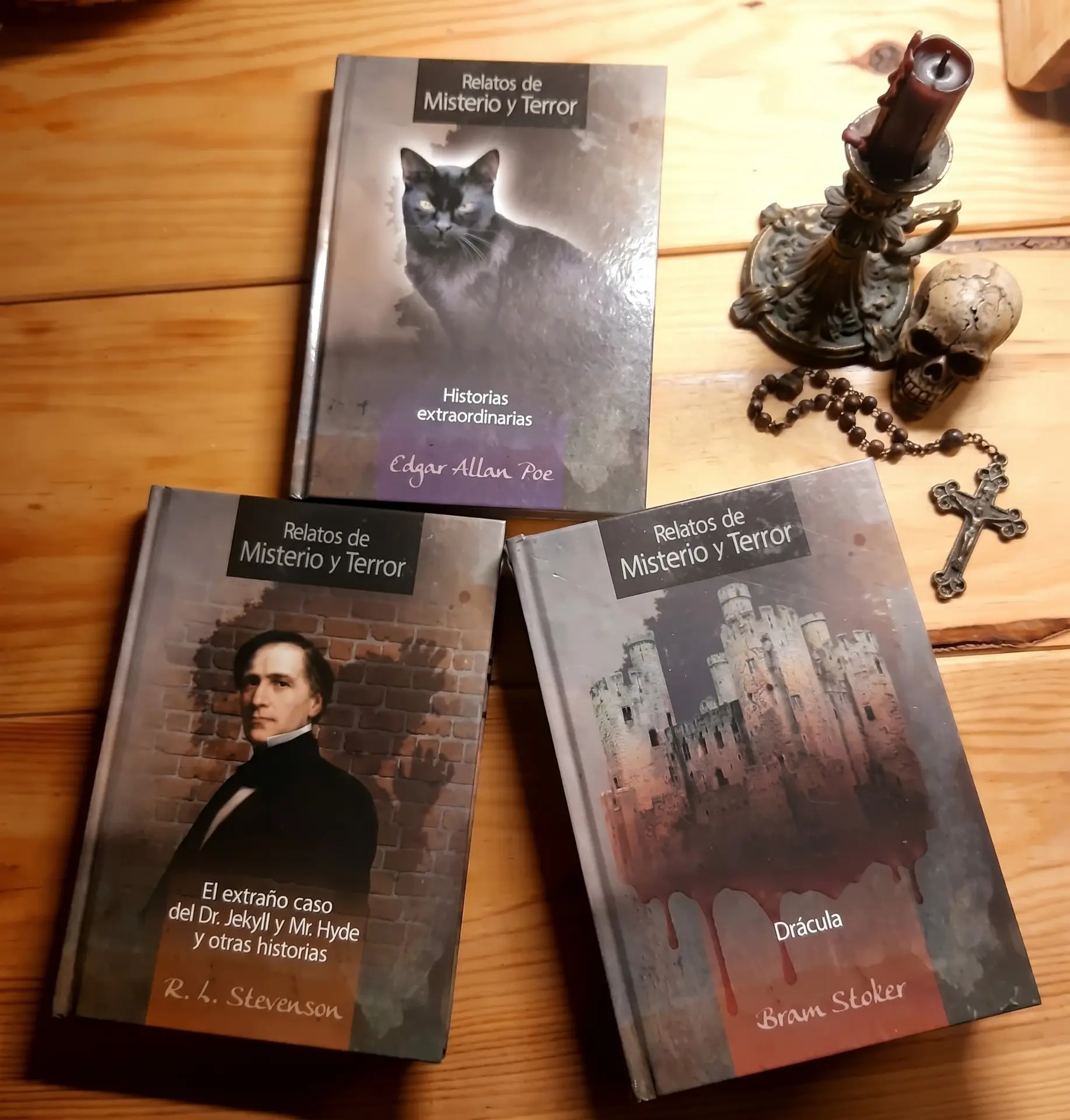 Lote de 3 Libros de Relatos Misterio-Gótico-Terror