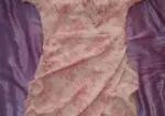 Vestido rosa y blanco primavera