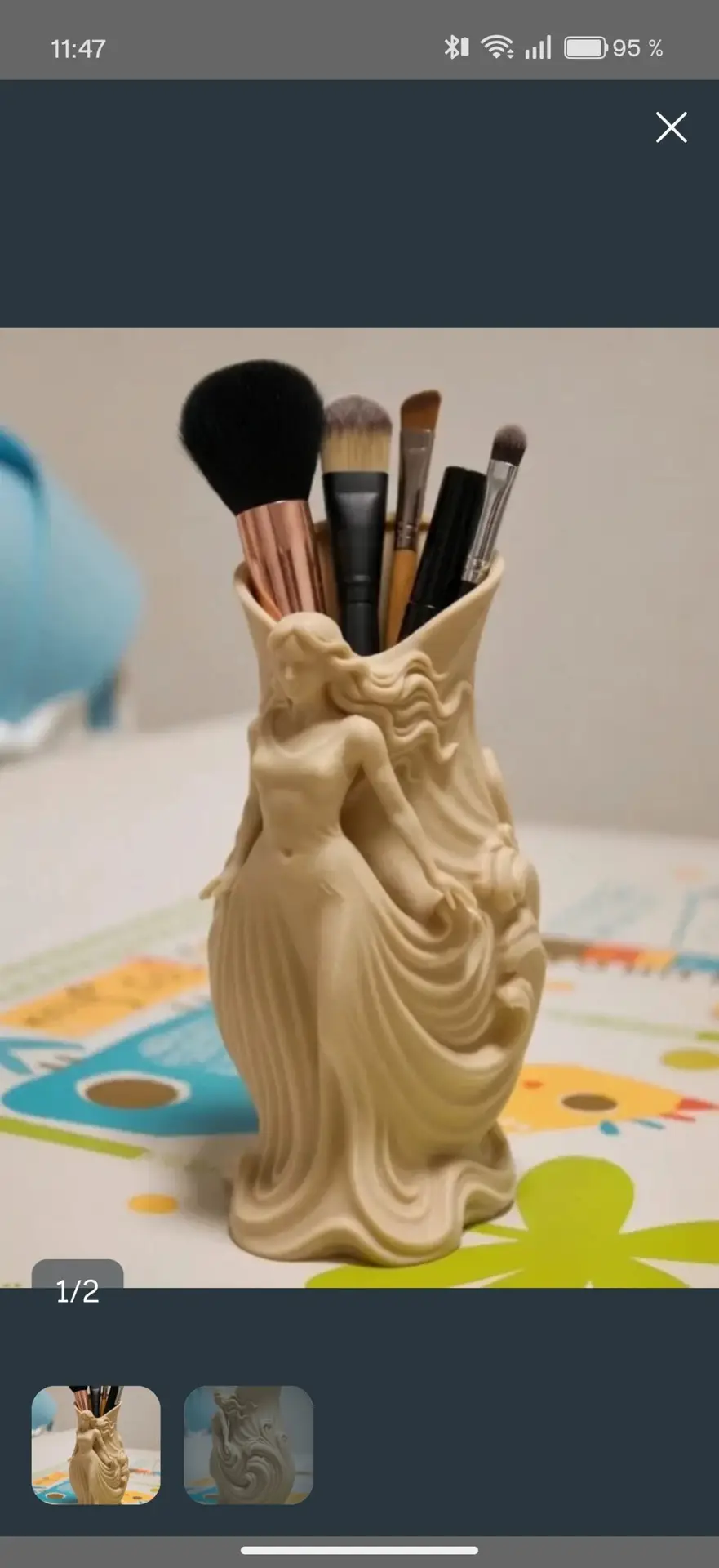 Organizador maquillaje brochas de diseño
