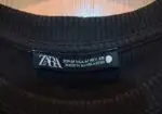 Vestido punto negro zara