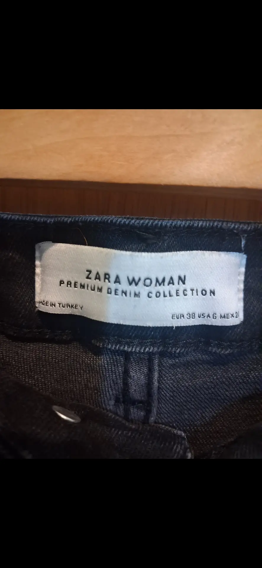 Vaquero zara talla 38 (mujer)