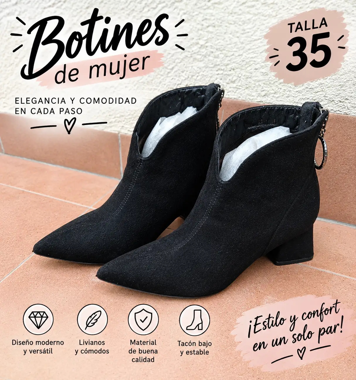 Botin ante talla 35