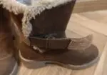 Botas marrones con borreguito, talla 35