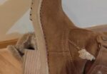 Botas marrones con borreguito, talla 35
