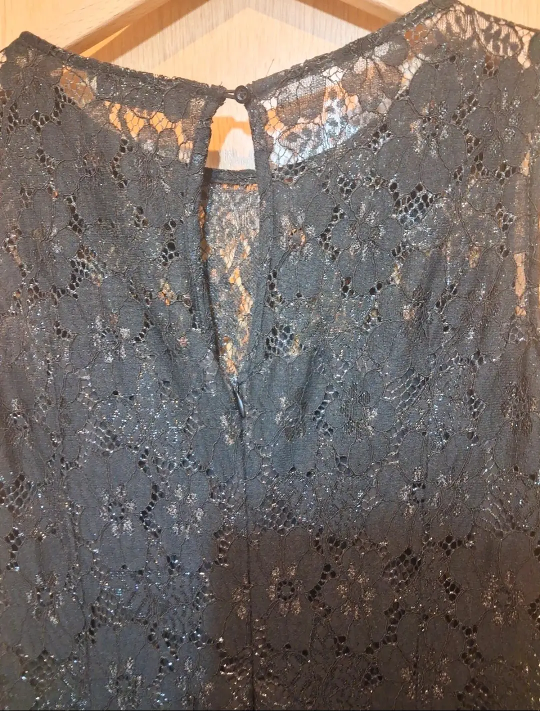 Vestido largo de encaje, shein , talla S