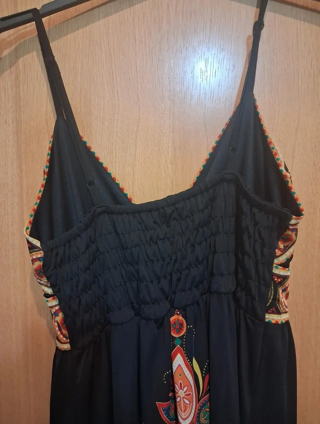 Vestido boho estampado, un uso (talla S)