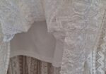 Vestido blanco de encaje, estilo boho chic, talla M