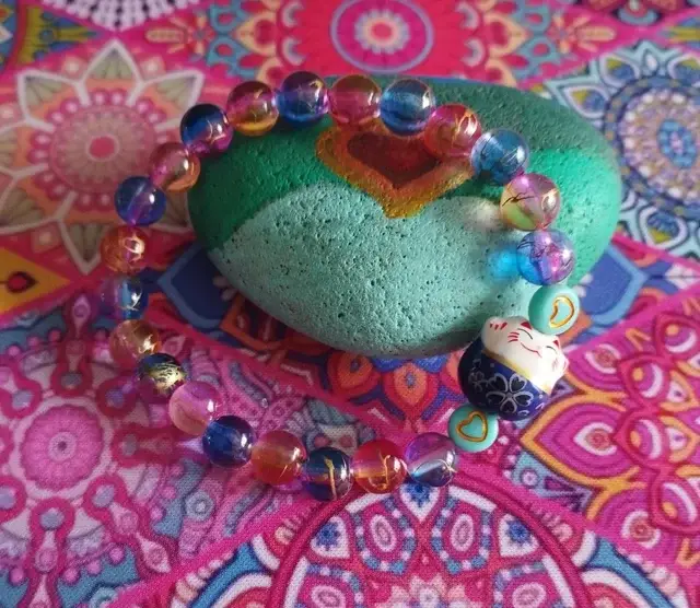 Pulsera «Maneki-Neko azul»