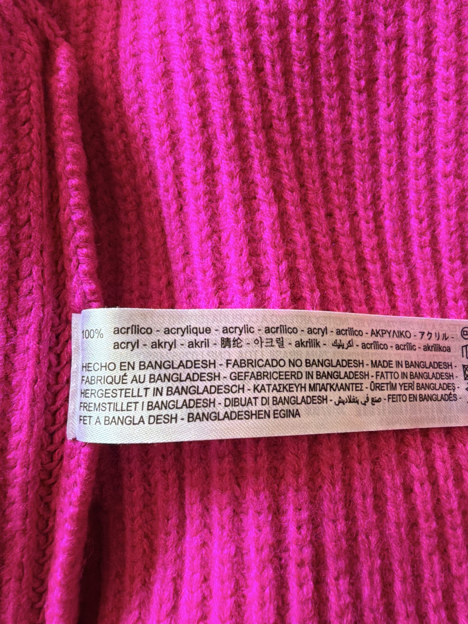 Chaleco fucsia Zara