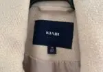 Abrigo crema sastre minimalista Kiabi talla 36