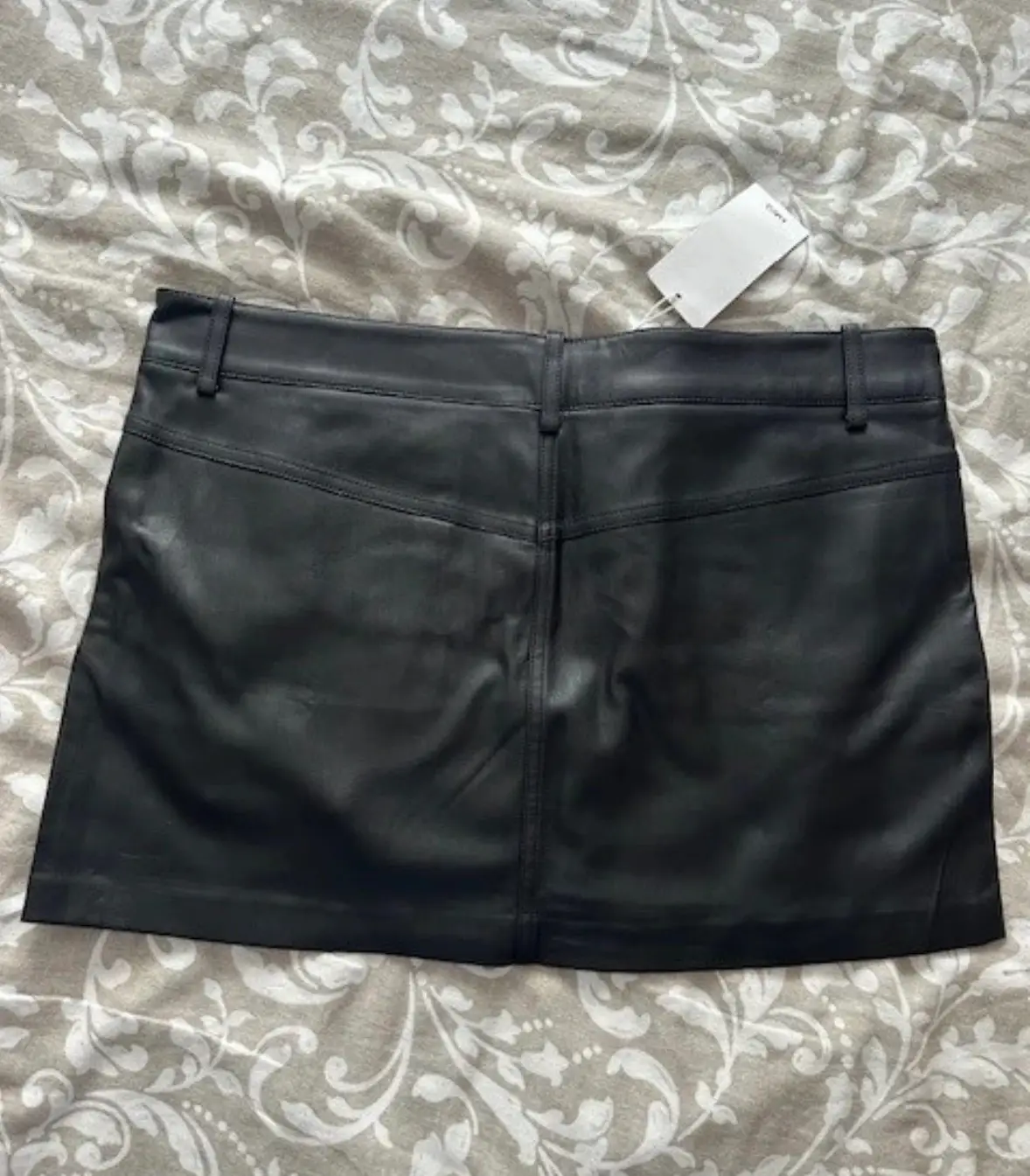 Minifalda polipiel Mango talla L