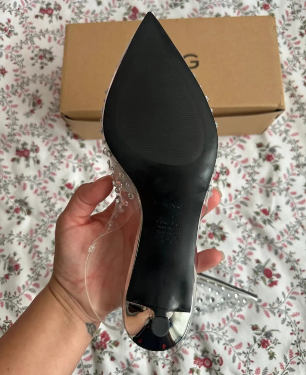 Zapatos de brillantes Mango talla 38
