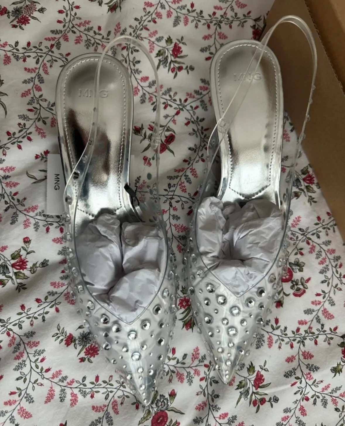 Zapatos de brillantes Mango talla 38