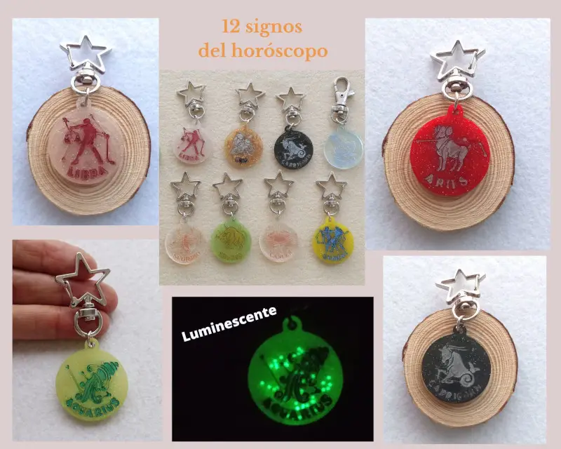 Llaveros con el signo del zodiaco