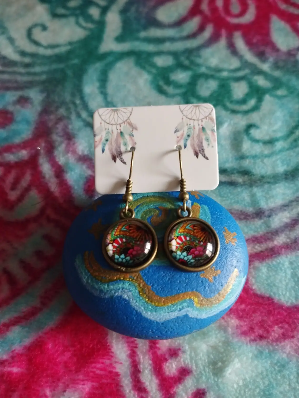 Pendientes «Flores Multicolor»