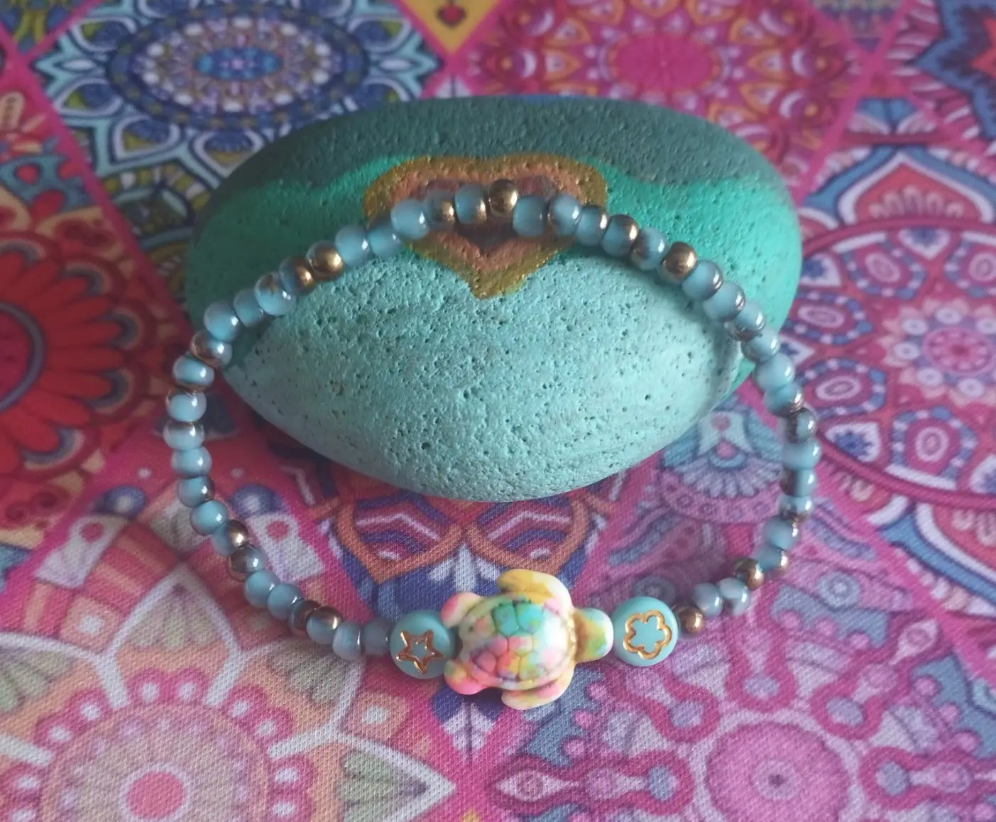 Pulsera «Tortuga colores»