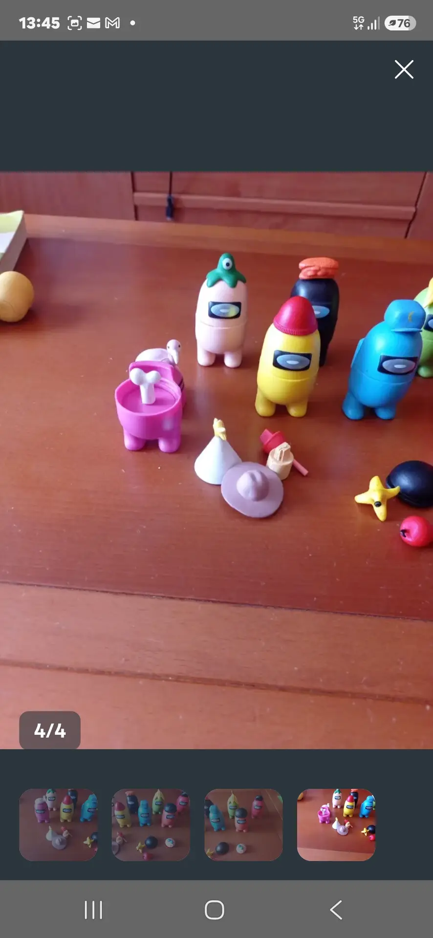 Lote de muñecos Among Us