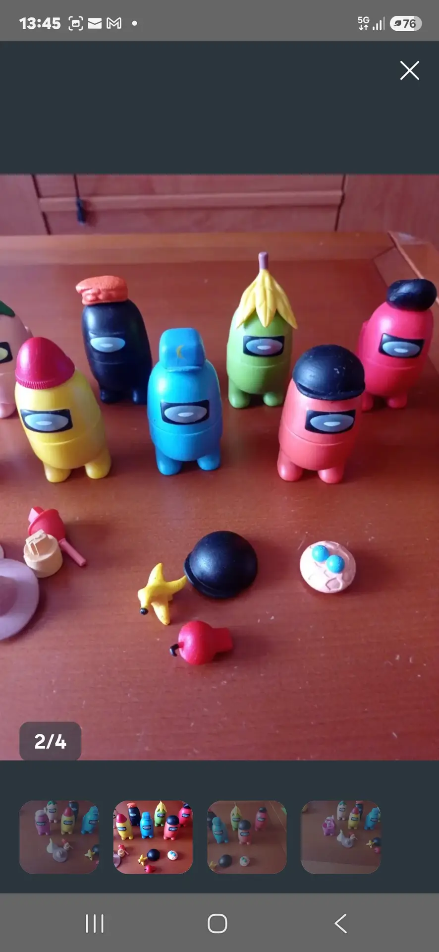 Lote de muñecos Among Us